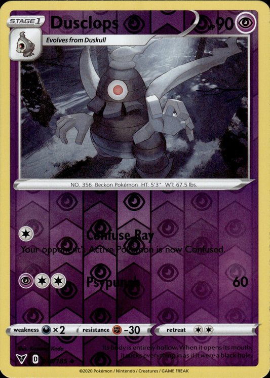 Dusclops 070/185 Uncommon Vivid Voltage Pokemon Reverse Holo