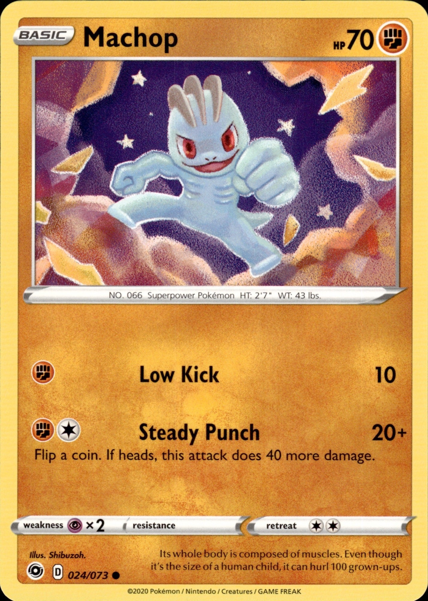 Machop 024/073 Common Champion's Path Pokemon