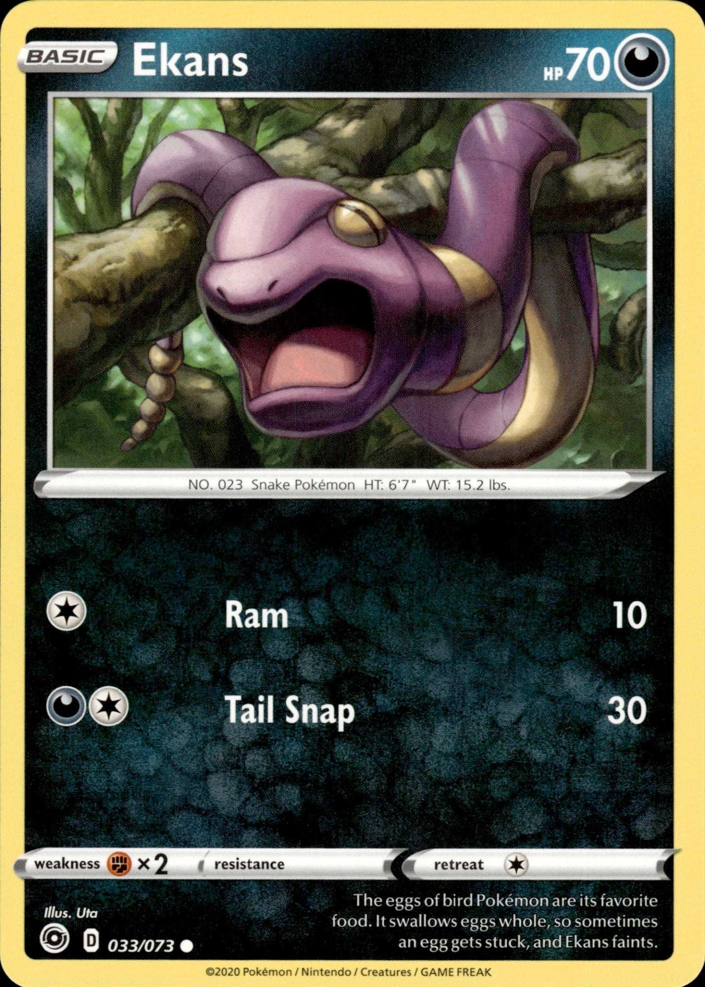 Ekans 033/073 Common Champion's Path Pokemon