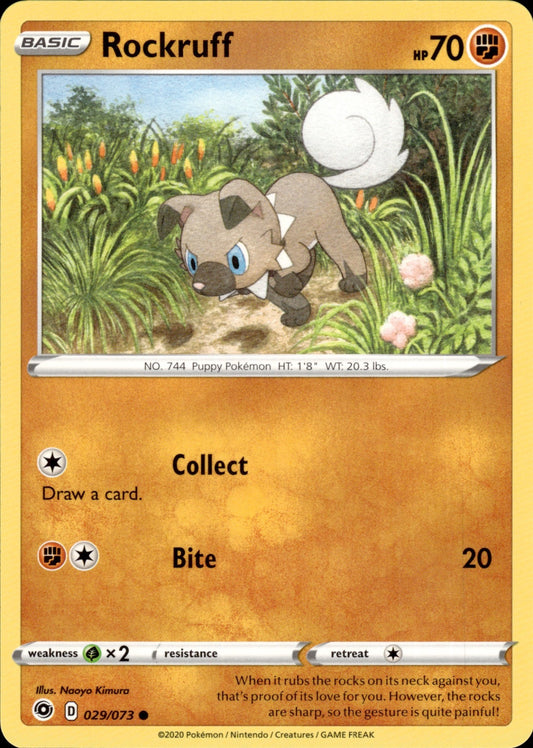 Rockruff 029/073 Common Champion's Path Pokemon
