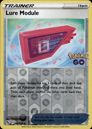 Lure Module 067/078 Uncommon Pokemon GO Pokemon Reverse Holo