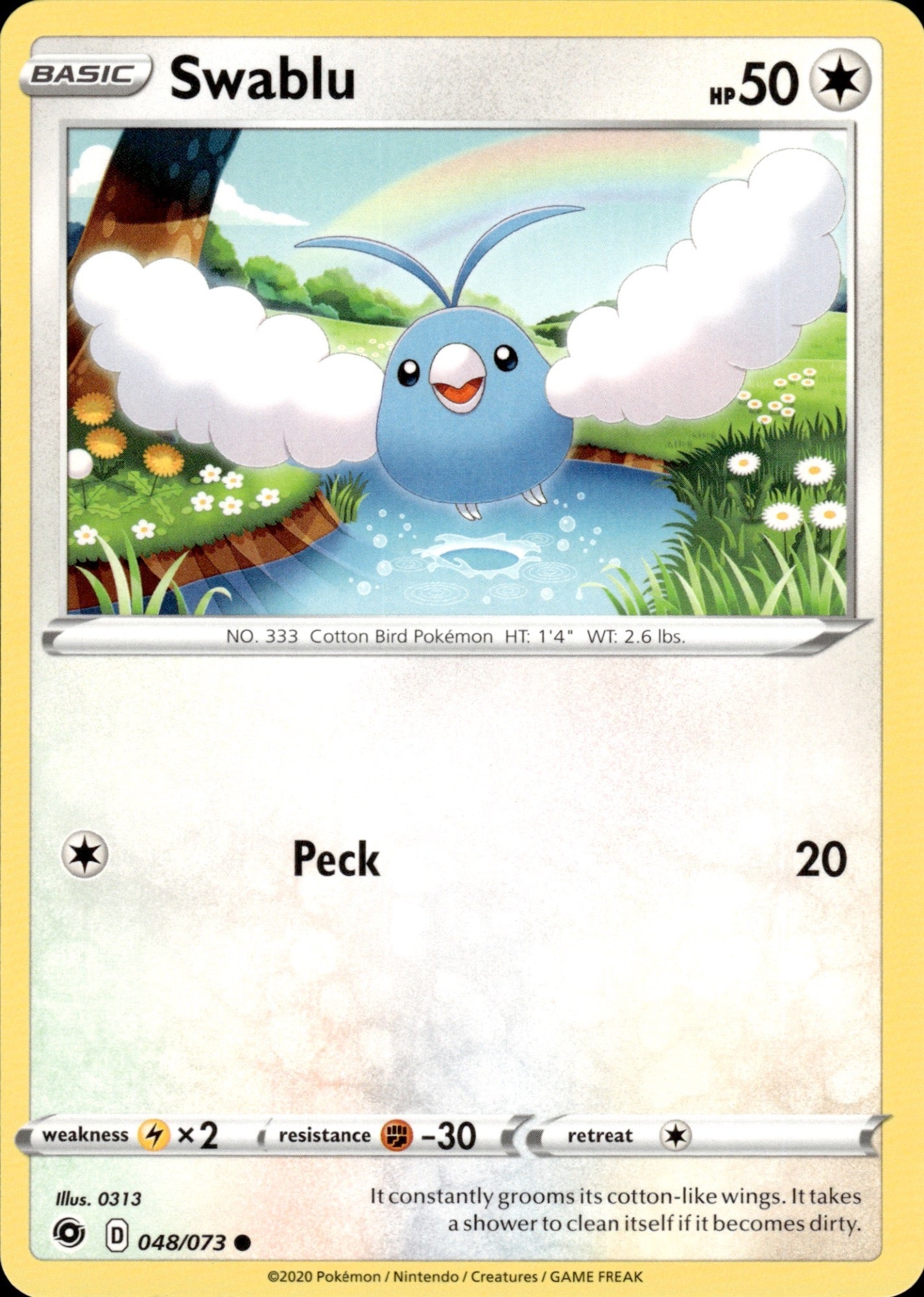 Swablu 048/073 Common Champion's Path Pokemon