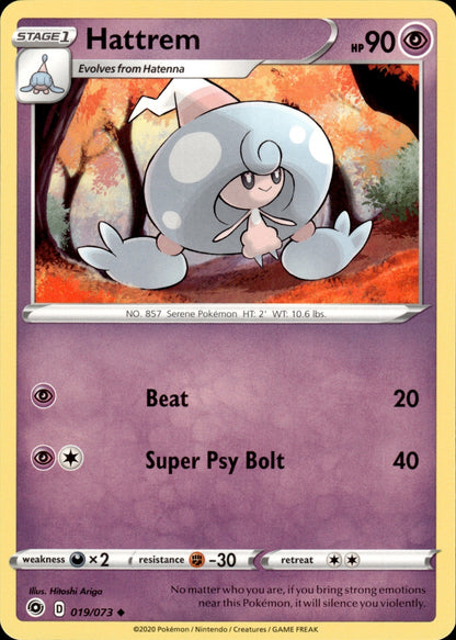Hattrem 019/073 Uncommon Champion's Path Pokemon