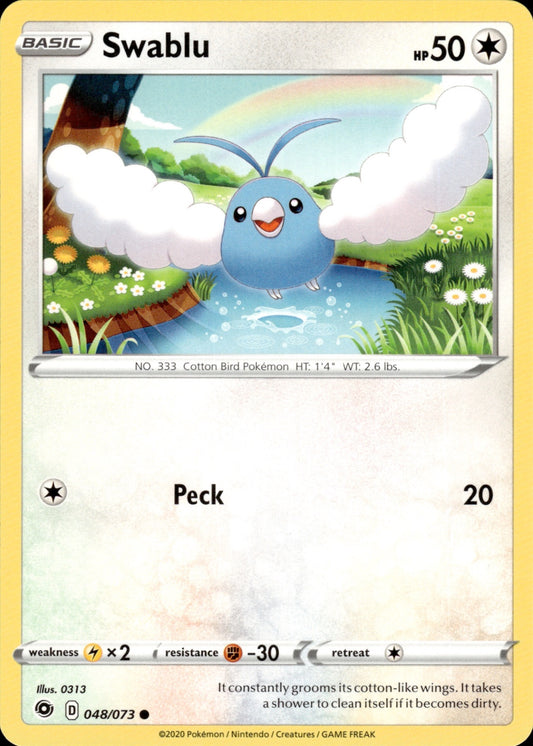 Swablu 048/073 Common Champion's Path Pokemon