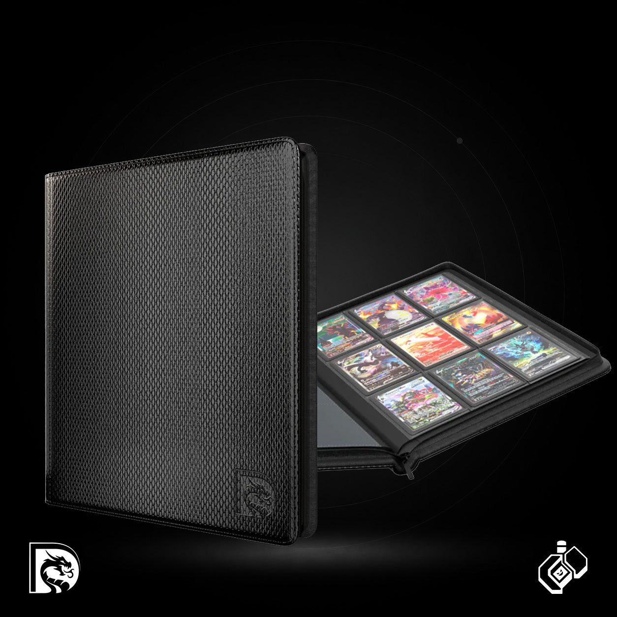 Dragonscale Supplies 9-Pocket Toploader Binder (Y9 Dragon Binder)